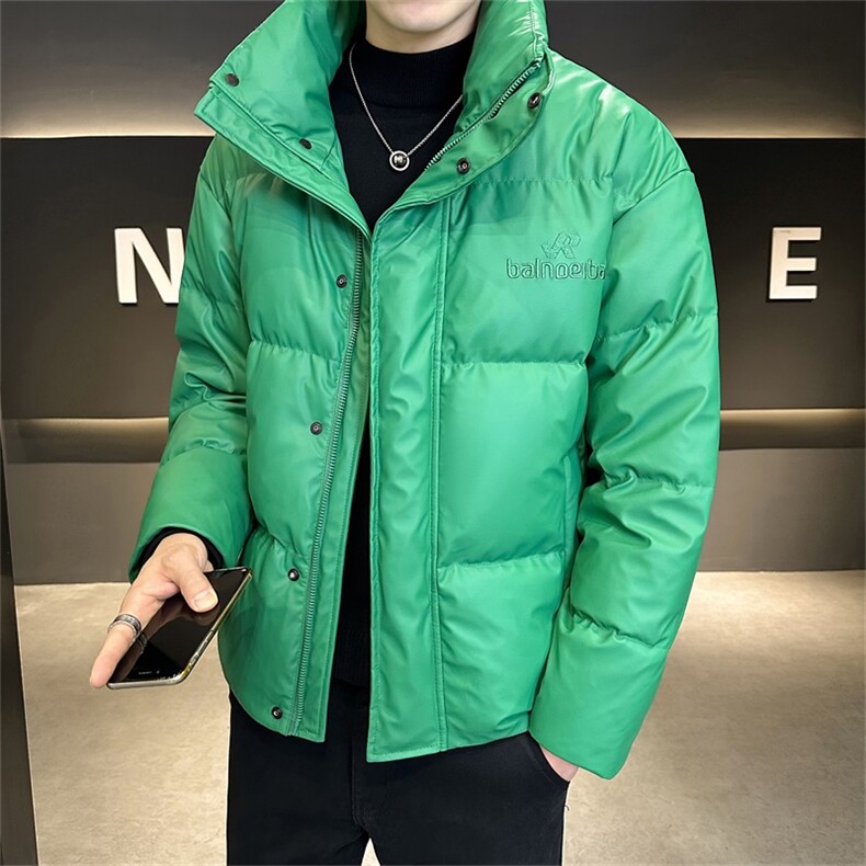 高品质新标90白鸭绒冬季新款店主风纯色刺绣羽绒服男23857-P300，男装羽绒服，电商A413