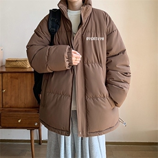 棉衣男冬季新款港风宽松立领羽绒棉加厚棉服MF600-P58(现货，男装棉衣，星座214-3