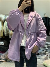 新款韩版连帽收腰休闲宽松外套，其它，L·H·X