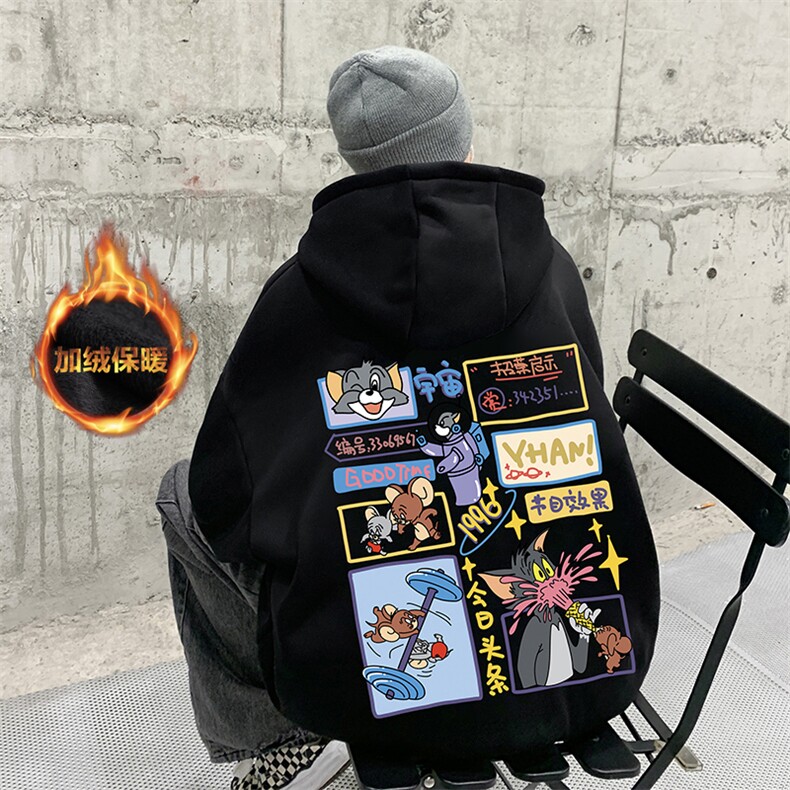 抖音供货、复合重磅加绒现货连帽卫衣宽松D223A-JR-WY2374-特P40,男装卫衣,电商019-1