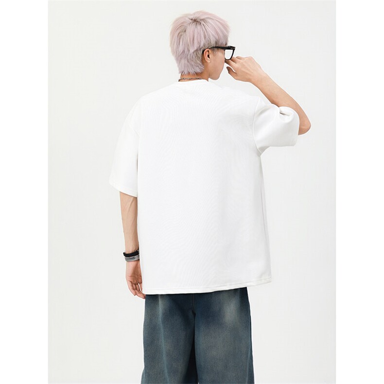 夏季美式高街cleanfit凹凸字母钢印短袖货号T25182P35,男装T恤,电商A063