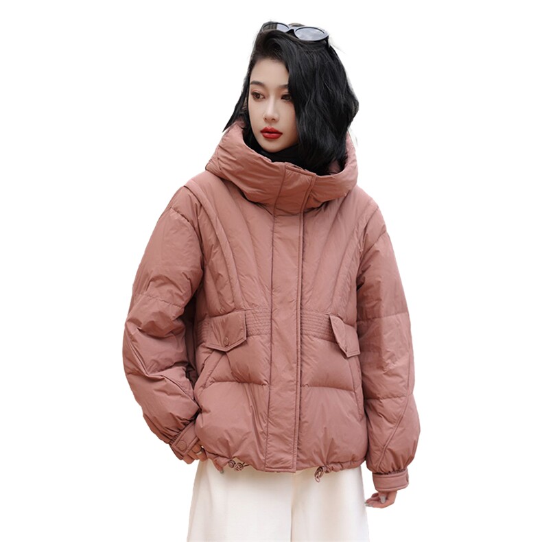 YGYL2024冬季新款现货韩版时尚连帽90绒羽绒服,女装羽绒服,阳光伊恋