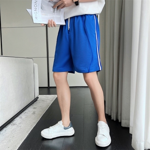 夏季新款五分短裤男士韩版休闲运动沙滩裤衩潮牌宽松针织卫裤中裤