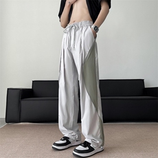 2024夏季新款撞色拼接休闲裤男日系ins百搭工装裤现货K7705-P42，男装休闲裤，星座512-3