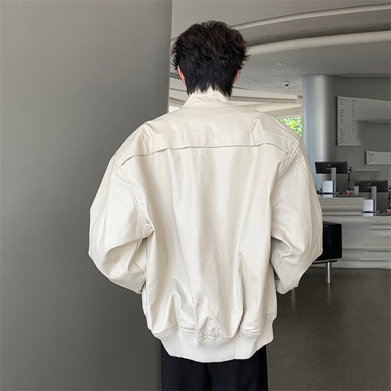 图解构立领设计夹棉加厚夹克保暖高级感外套A025-GY18058-P75,男装夹克,电商A025