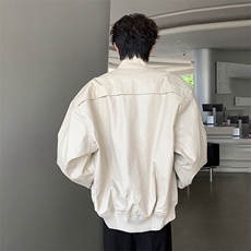 图解构立领设计夹棉加厚夹克保暖高级感外套A025-GY18058-P75，男装夹克，电商A025