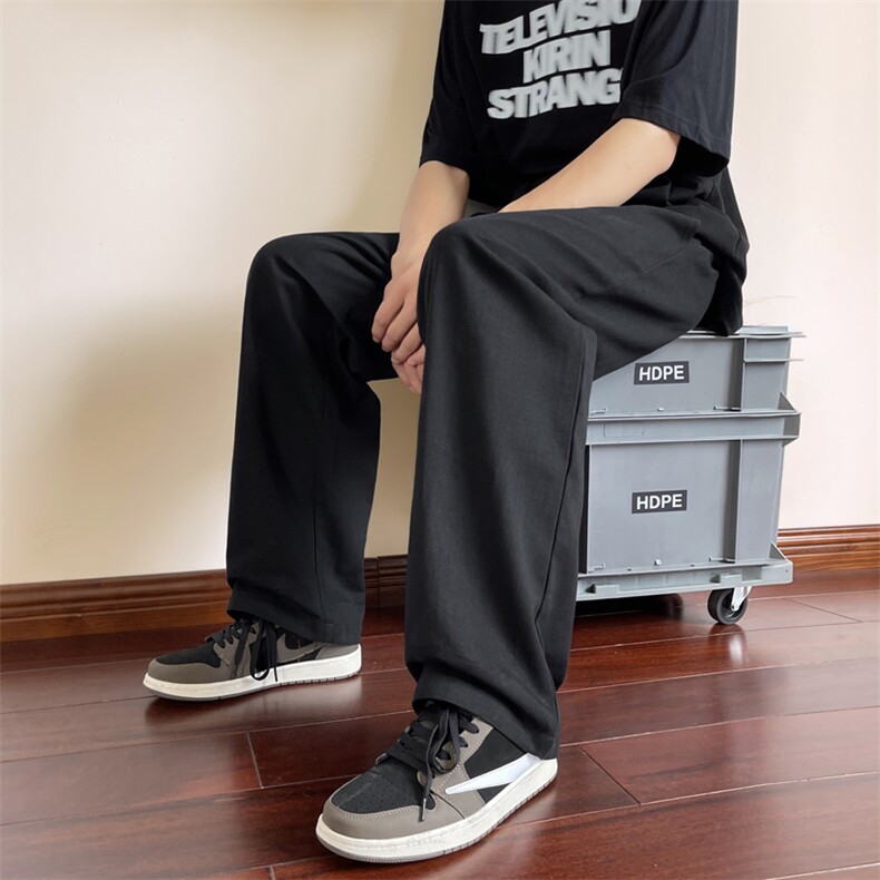 百搭简约2022休闲风九分运动裤双穿拖地长裤K628-P35,男装休闲裤,星座718-1