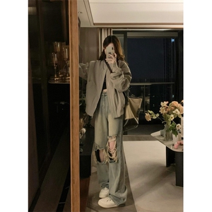 【有货】cleanfit棒球服外套高级感痞帅飞行员夹克JH8820LL-P58图片