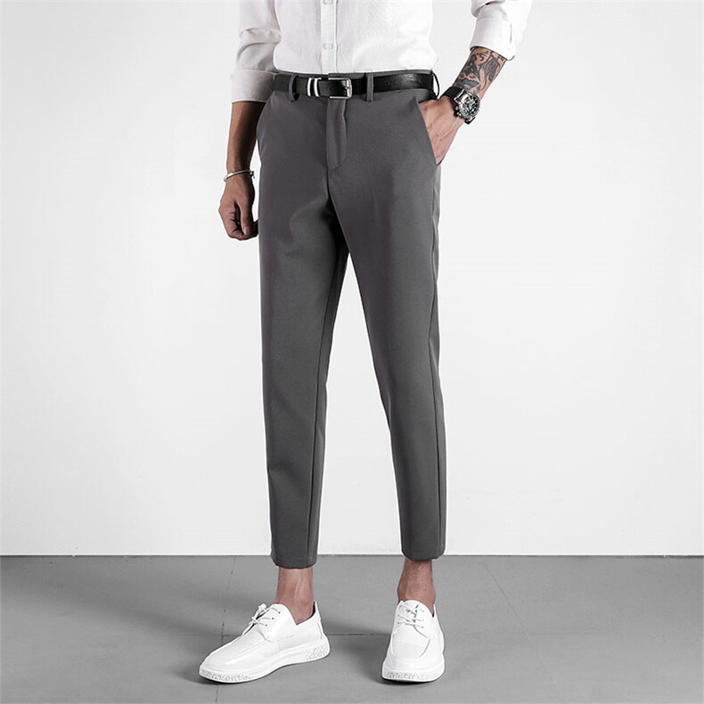 韩版西裤男九分裤修身小脚裤秋季休闲长裤秋天裤子男潮YD221，男装西裤，星座509