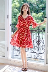 喜婆婆爆款真丝桑蚕丝连衣裙女夏季2025新款今年流行高端品牌裙子，女装连衣裙，罗得堡