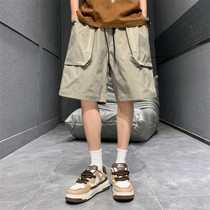 高品夏季工装短裤男纯色宽松大码运动五分裤DSA157B-D603-特P40图片