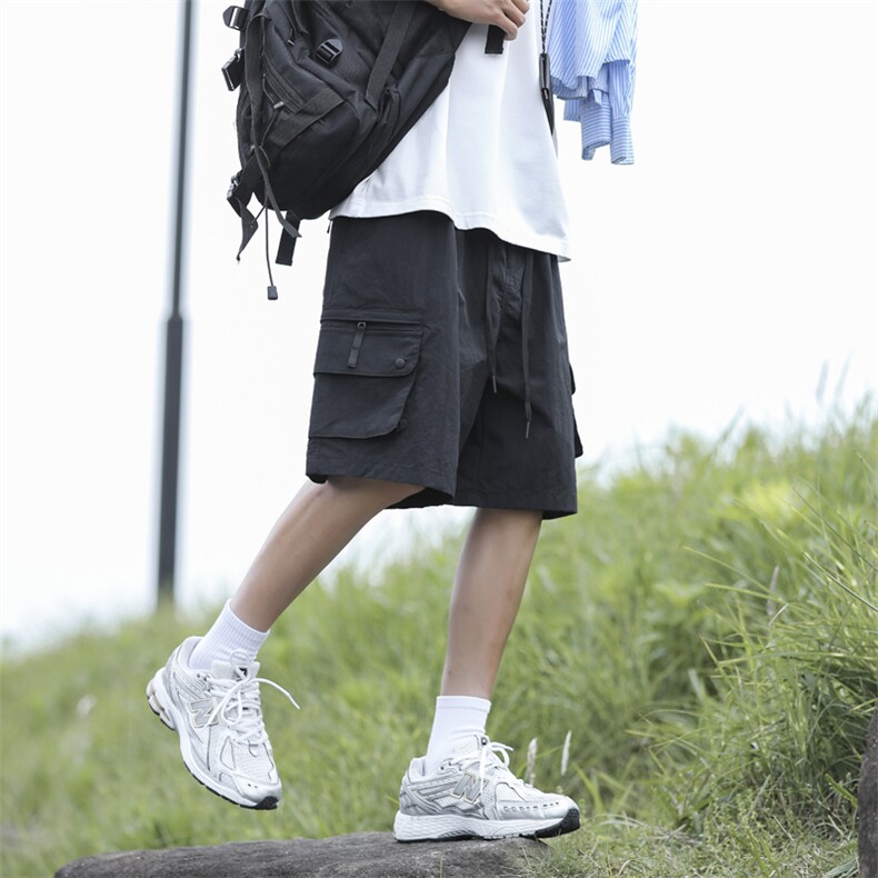 2024夏季新款港风美式vibe潮流百搭阔腿工装裤短裤男潮DK828-P48,男装牛仔裤,星座313A(原308A-2)
