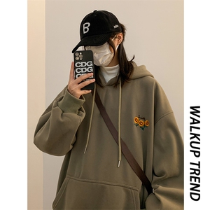 大 卫衣男中性港风宽松刺绣秋冬外套416B-1-WY678-P55 限78图片