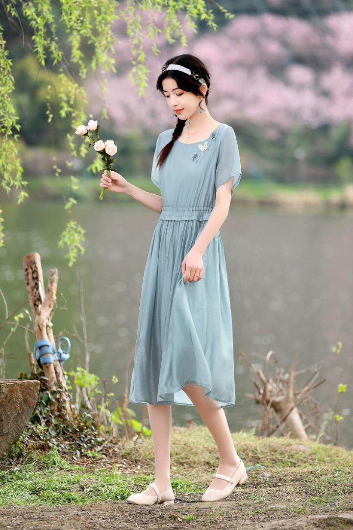 夏季新款，连衣裙，女装连衣裙，金典明美