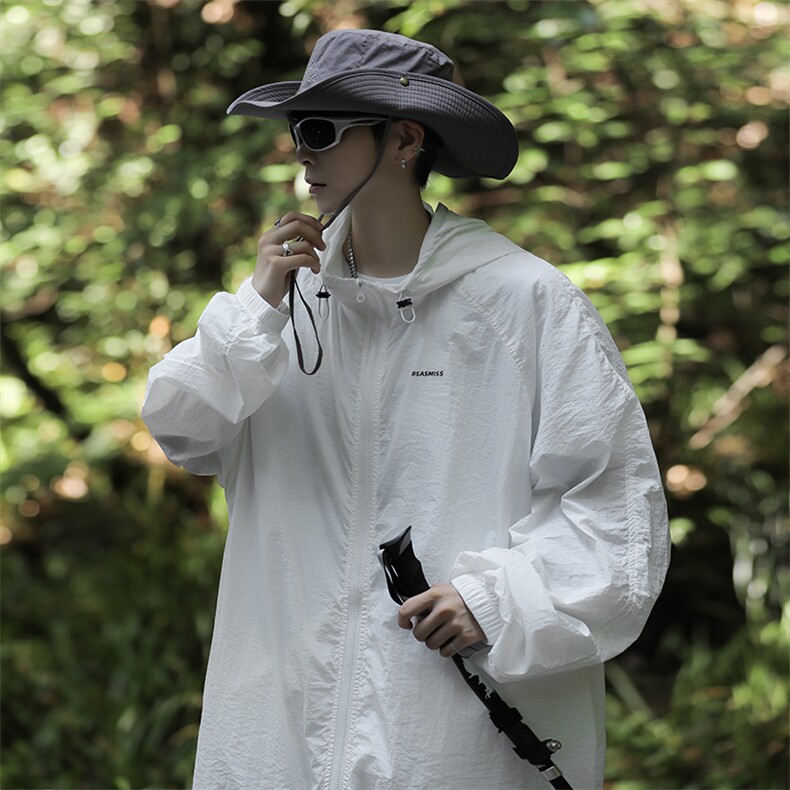 A604-P37日系轻薄透气vintage冲锋衣男款夏季连帽户外防晒外套,男装夹克,星座512-6