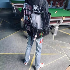 1506-1/KCT1011/P43冬季网红同款红蓝亮片AM破洞牛仔裤男女百搭，男装牛仔裤，星座1506-1