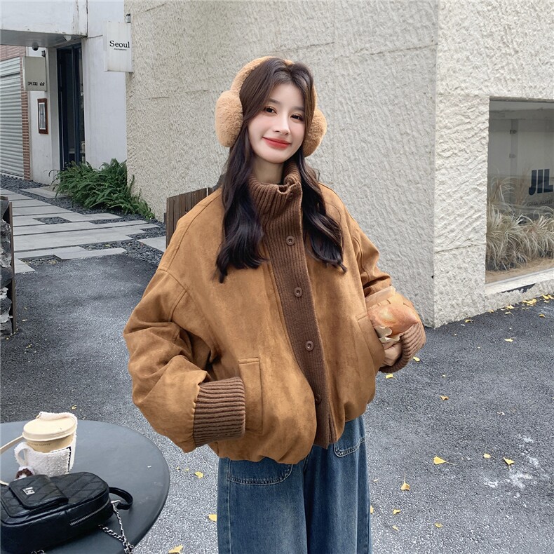 25冬季新品针织拼接90白鸭绒羽绒外套2C293-Q915-P265-K398,女装羽绒服,2C293