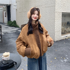 25冬季新品针织拼接90白鸭绒羽绒外套2C293-Q915-P265-K398，女装羽绒服，2C293