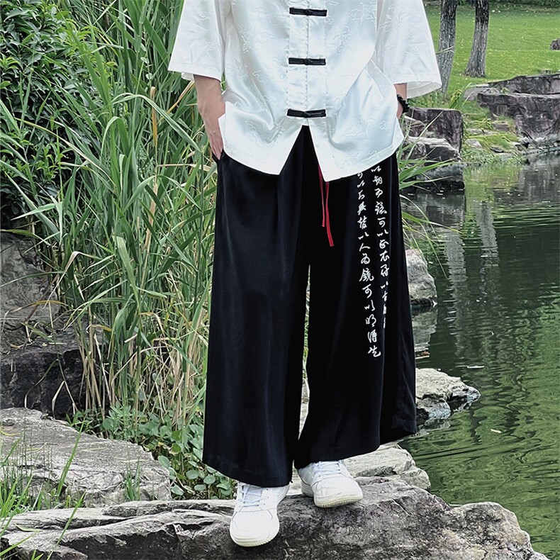 新中式大码男女款棉麻休闲裤八分裤ZK031-P55-控68,男装休闲裤,电商A021