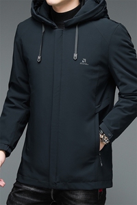 AN9858钱塘2020-3秋冬新款中老年男士商务休闲连帽羽绒服外套P219图片
