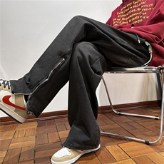 k1068-p55-控78M-5XL现货宽松cleanfit牛仔裤港风高阶黑暗牛仔，男装牛仔裤，星座116