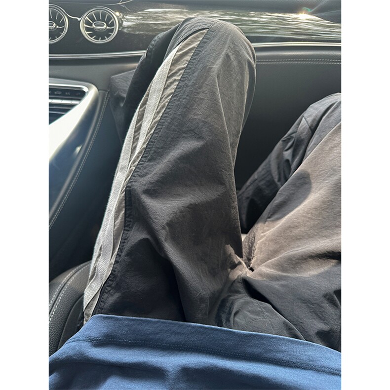 港风大码宽松速干裤直筒裤休闲裤长裤A014-DY25086-P50控68,男装休闲裤,电商A014