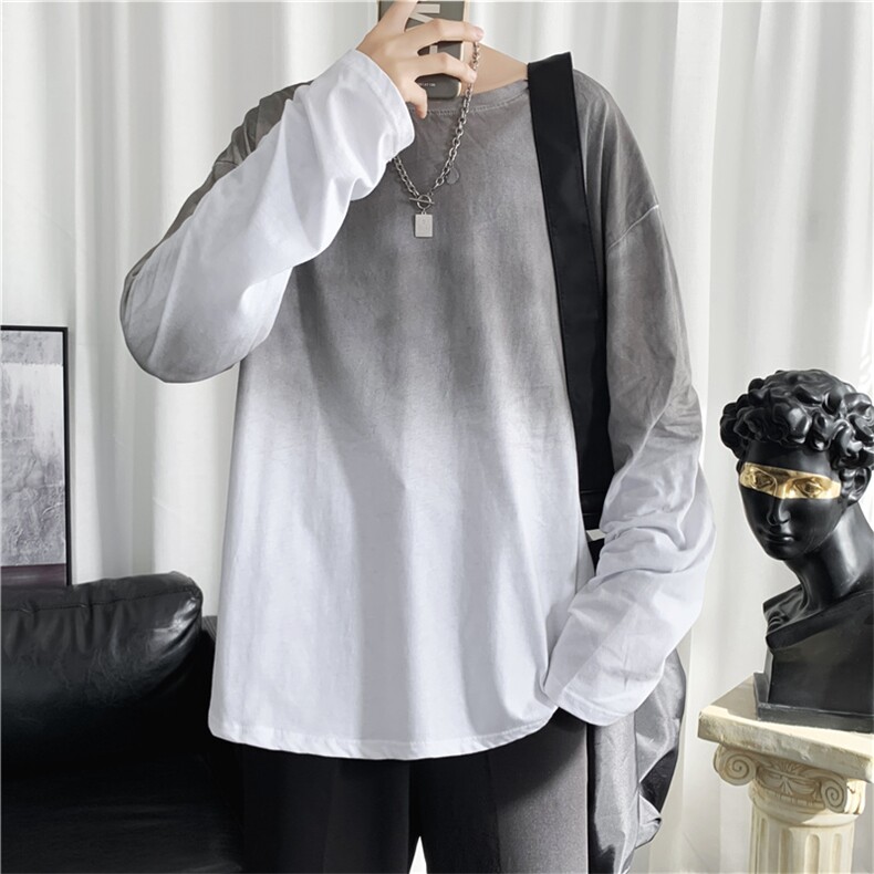 扎染长袖ins学生内搭简约百搭T恤上衣服已下架W523-P28,男装T恤,星座512-4