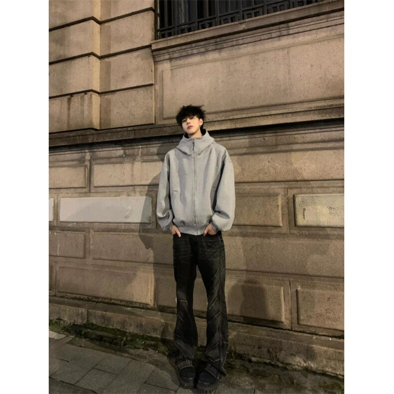 卫衣男女外套秋冬新款宽松韩版上衣连帽外套LEG1266-p59加绒68,女装短外套,星座1008