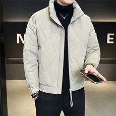 标50绒店主风冬季男士立领短款羽绒服保暖外套B338-68528-P185，男装羽绒服，电商B338