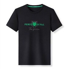 时尚烫钻短袖T恤男薄款圆领潮流体恤衫夏季新款青年男士百搭男装图片