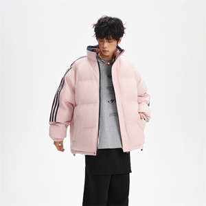904-2-HL277-特批70冬季加厚保暖立领十色棉衣男女生大码织带棉服图片