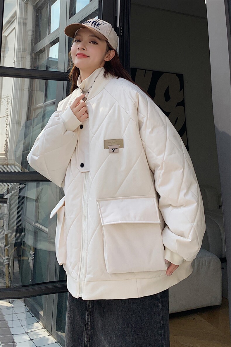 冬季2023大码港风棉衣棉服情侣装冬装男女中性宽松外套S273-P118,男装棉衣,电商A233-1