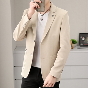 507A-X815-P120 2025春季时尚针织外套小西装西服青年图片