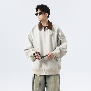 潮流底率巴恩风撞色翻领夹克男 xh103-特p75图片