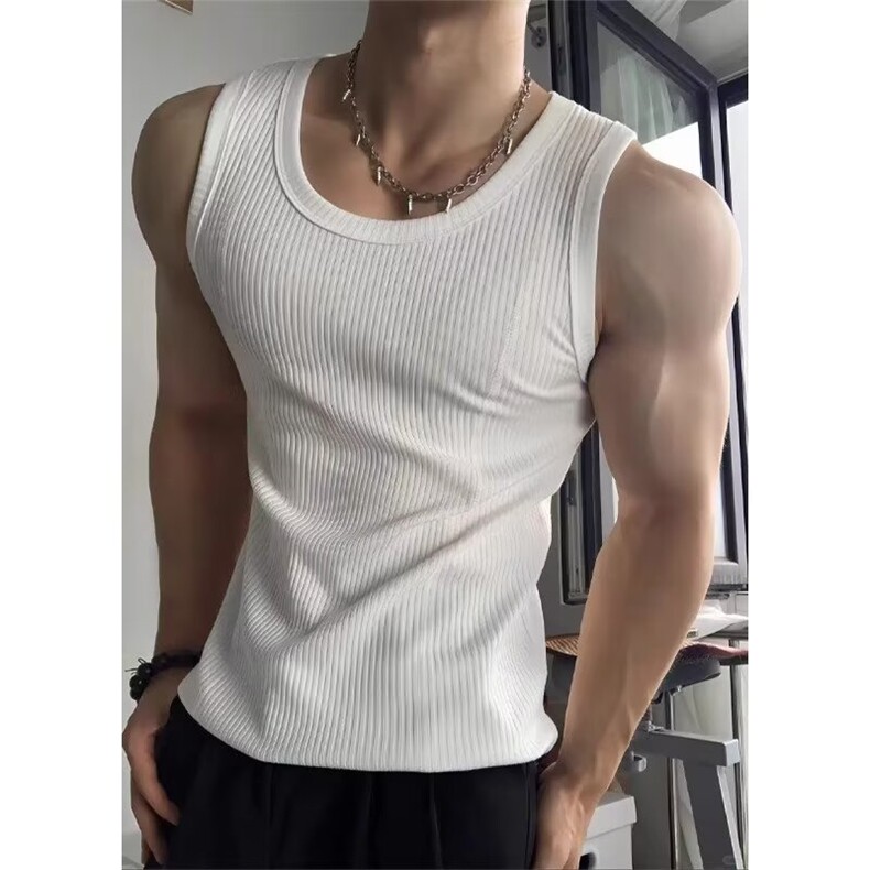 潮流美式重磅竖条纹背心坎肩潮男夏季新款百搭慵懒无品牌BXT58,男装背心/马甲,星座208-5