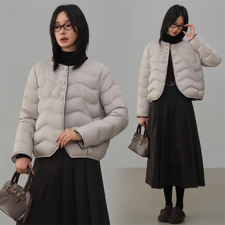 现货2025年冬季新款90白鸭绒休闲风羽绒服女,女装羽绒服,阳光伊恋