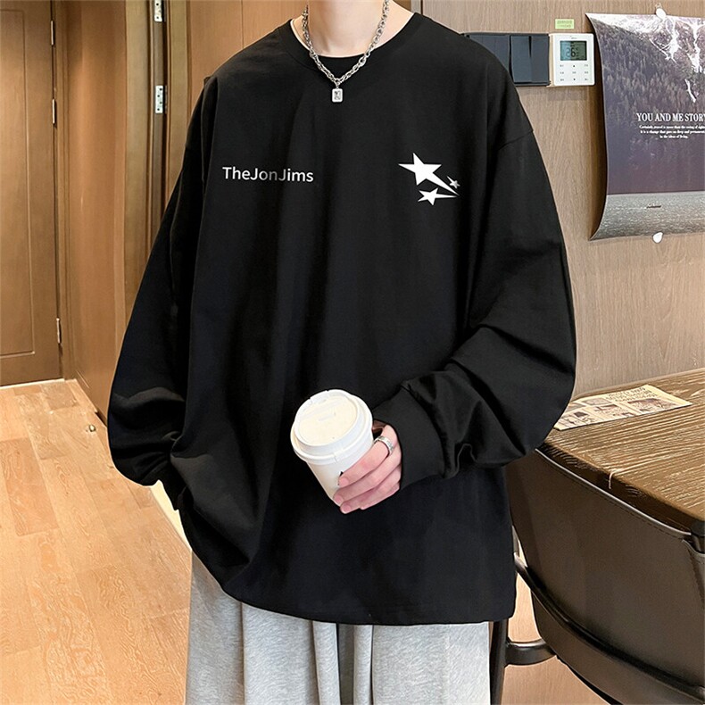 抖音得物供货量大从优可提供视频美式长袖T恤CT854特P25,男装T恤,电商A486-1