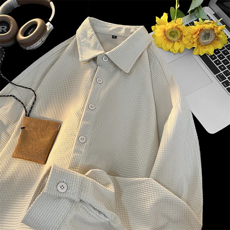 25年春季灯芯绒衬衫长袖大码宽松落肩现货DS-C323-1-2317-特批38，男装衬衫，电商C323-1