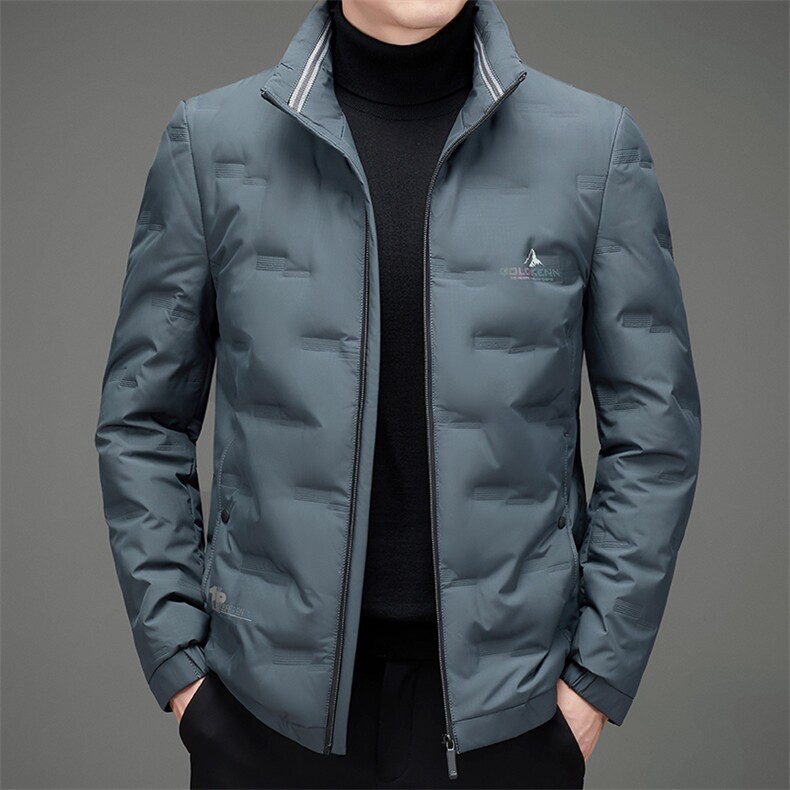 2023冬季新款立领羽绒服中年男士白鸭绒90%羽绒外套MSNA2201-P220,男装羽绒服,电商B212（原钱塘6029）