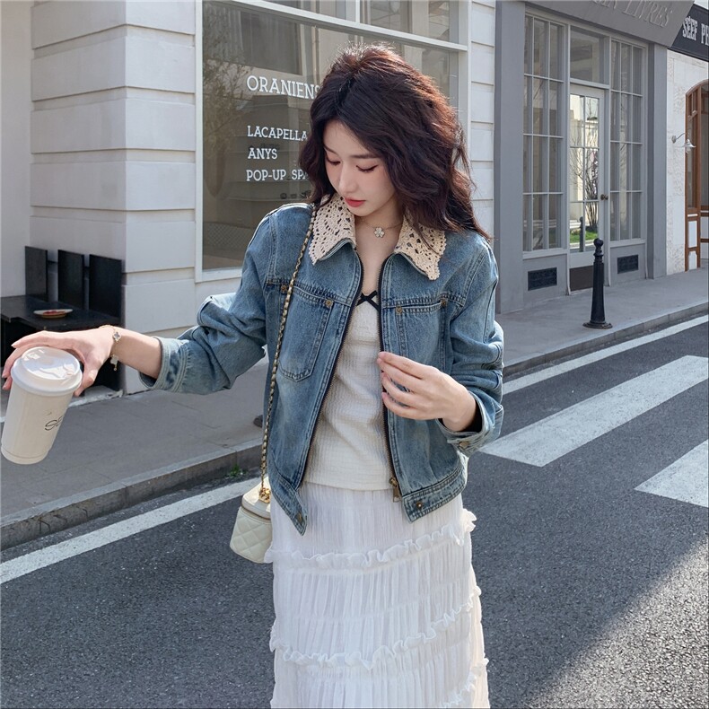 【大货】复古甜酷简约风牛仔短外套2C057-919-P165-K268,女装短外套,2C057