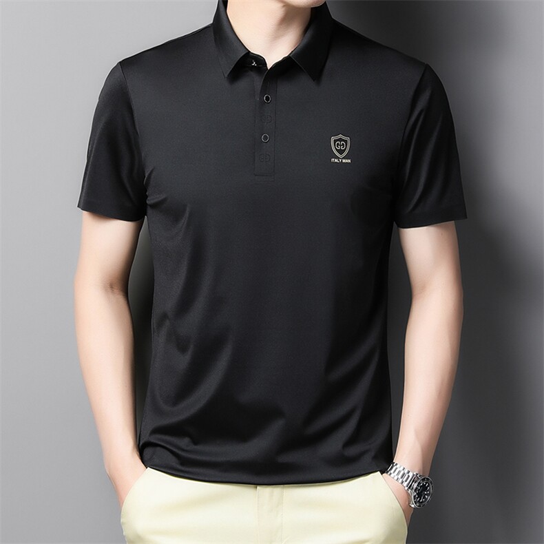 POLO衫男士短袖t恤翻领2023夏季新款潮牌休闲商务男装上衣,男装T恤,电商B212（原钱塘6029）