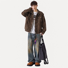 秋冬新款时尚休闲皮衣拉链外套男士JK02559-P95，男装皮衣，星座308B-2