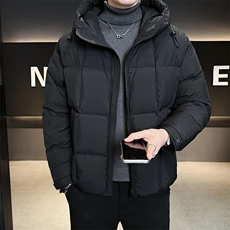 店主风2025新标90白鸭连帽面包服短款羽绒服男LMS2503-P330，男装羽绒服，电商D240-242