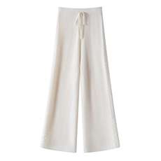 2025年秋季女士阔腿裤宽松柔软高弹时尚百搭，女装休闲裤，特麦惠羊绒