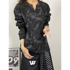 XZ809A/CX615/特P24/控48印花美式V领长袖打底衫卫衣，男装T恤，星座809A(原222-1)