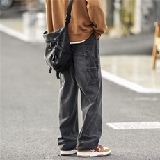 牛仔裤男秋季潮大码休闲裤子高街XK5008P42，男装牛仔裤，星座1116-2