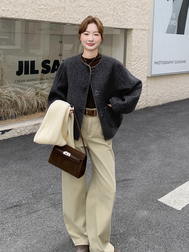 （两面穿）新品现货主推双面羊绒外套2C087-9281-P259-K369,女装毛呢外套,2C087