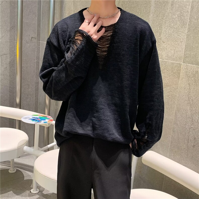美式毛衣小众设计男慵懒风休闲针织衫JY48P42,男装针织衫/毛衣,星座1116-2