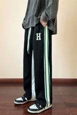 1日系CityBoy风华夫格休闲裤男拖地女中性风直筒男7790特P25控55，男装休闲裤，星座226-2