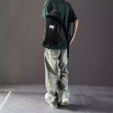 2025新款潮牌男士牛仔裤男春秋款美式宽松直筒高街男生长裤子，男装牛仔裤，星座506